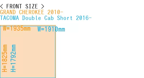#GRAND CHEROKEE 2010- + TACOMA Double Cab Short 2016-